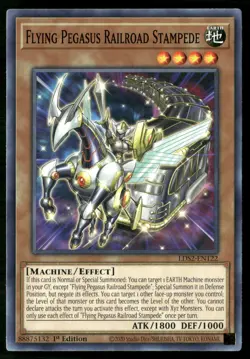 Flying Pegasus Railroad Stampede LDS2-EN122 Yu-Gi-Oh 1st Edition NM - Image 1