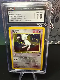 CGC 10 GEM MINT Mew # 9 HOLO WOTC Black Star Promo Pokemon Card - Image 1
