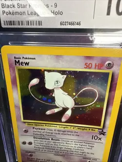 CGC 10 GEM MINT Mew # 9 HOLO WOTC Black Star Promo Pokemon Card - Image 4