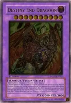 Destiny End Dragoon (UTR) 1st Ed Ult. Rare Light of Destruction LODT-EN042 LP - Image 1