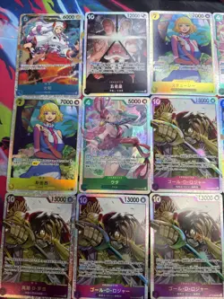 One Piece TCG OP13 Carrying On His Will (NOT ENGLISH) SR 15 Card Bulk Lot - Image 2