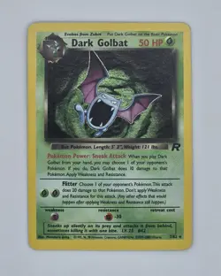 Dark Golbat Holo 2000 WOTC Team Rocket Set 7/82 Vintage Pokemon Card Mitsuhiro A - Image 1