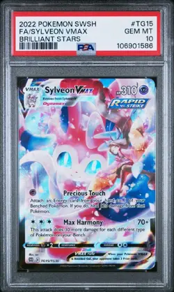 PSA 10 Sylveon VMAX TG15/TG30 Brilliant Stars FA Pokemon Card Trainer Gallery - Image 1