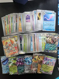 Pokemon Scarlet & Violet Destined Rivals Reverse Holo & EX Lot of 100+ Cards - Image 1