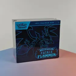 FATALE FLAMMEN POKEMON TOP TRAINER BOX MEGA-ENTWICKLUNG 2025 DEUTSCH OVP SEALED - Image 1