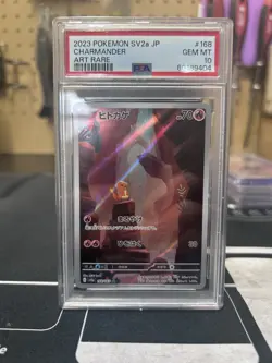 Pokemon Charmander PSA 10 2023 SV2a 168/165 Art Rare Holo Japanese - Image 1