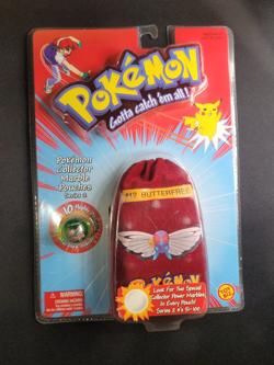 Pokemon Vintage 1999 Pokemon Collector Marble Pouch Butterfree Sealed ToyBiz - Image 1