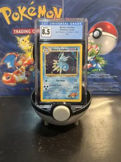 2000 Pokemon Misty's Seadra #9 Gym Heroes Holo CGC 8.5 - Image 1