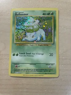 Bulbasaur 001/034 Trading Card Game Classic Holo (Near Mint or Better) - Image 1