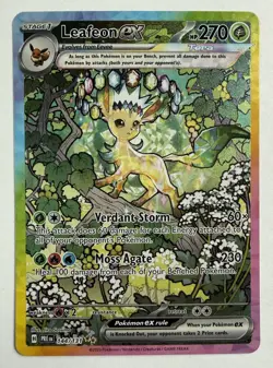 Leafeon ex 144/131 Sv: Prismatic Evolutions Holo Pokemon TCG - Image 1