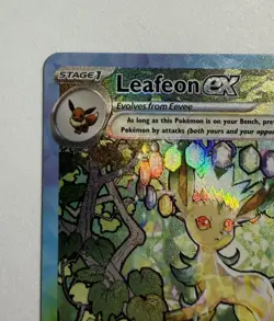 Leafeon ex 144/131 Sv: Prismatic Evolutions Holo Pokemon TCG - Image 3