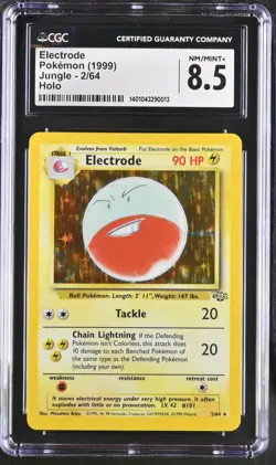 Pokemon Jungle ELECTRODE Holo CGC 8.5 English - Image 1
