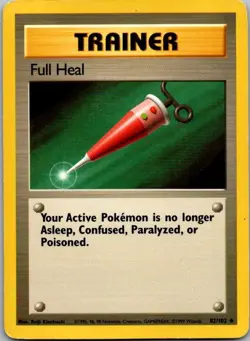 Base Set #082/102 Full Heal Pokemon Moderately Played - Image 1