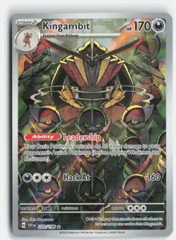 Kingambit Holo Illustration Rare Pokemon SV01: Scarlet & Violet Set 220/198 NM - Image 1