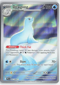 Dewgong Holo Illustration Rare Pokemon ME02: Phantasmal Flames 097/094 NM - Image 1