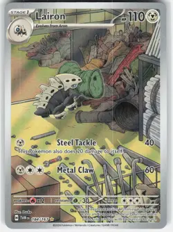 Lairon Holo Illustration Rare Pokemon SV06: Twilight Masquerade 184/167 NM - Image 1