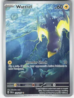 Wattrel Holo Illustration Rare Pokemon SV06: Twilight Masquerade 178/167 NM - Image 1
