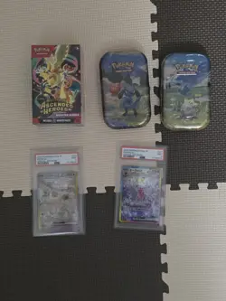Pokemon Ascended Heroes Tins, Bundle, Phantasmal Flame Packs + PSA SLABS 🔥 - Image 1