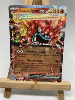 Pokemon TCG - Prismatic Evolutions - Hearthflame Mask Ogerpon EX - 017/131 - Image 1