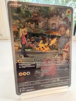Pokemon TCG. Pikachu 173/165 Illustration Rare IR. Scarlet & Violet 151. NM - Image 1