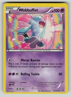 Wobbuffet 67/162 Uncommon BREAKthrough Pokemon LP - Image 1