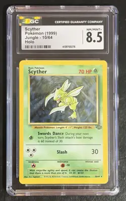 Pokemon Scyther 1999 Jungle Holo CGC 8.5 - Image 1