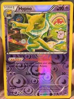 Pokemon TCG Hypno 51/122 Breakpoint Rare Reverse Holo NM - Image 1