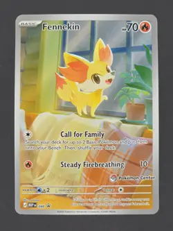Pokemon Fennekin 080 Pokemon Center Stamped Mega Evolution Promo - Image 1