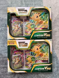 Pokemon - Leafeon VStar Special Collection X2 - New & Sealed - Evolving Skies - Image 1