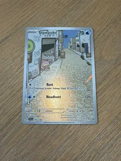 Pokemon TCG Slowpoke 204/198SV01 Scarlet & Violet Base Set Illustration Rare - Image 1