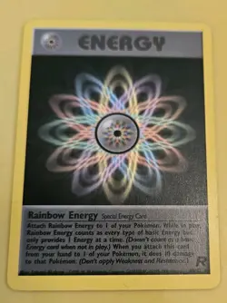 Pokemon TCG Rainbow Energy Card 80/82 Team Rocket - Image 1