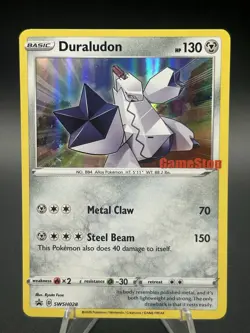 Duraludon SWSH028 GameStop Black Star Promo Holo Pokemon Card TCG Near Mint - Image 1