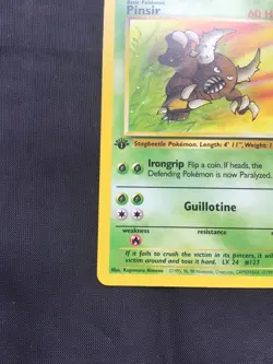 Pokemon Cards: Jungle 1st Edition Rare: Pinsir 25/64 - Image 5