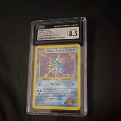 Pokemon Misty's Seadra 9/132 Gym Heroes Prerelease Promo Holo CGC 8.5 Card - Image 1