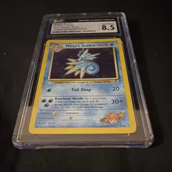 Pokemon Misty's Seadra 9/132 Gym Heroes Prerelease Promo Holo CGC 8.5 Card - Image 3