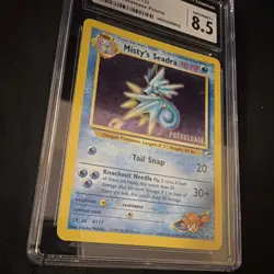 Pokemon Misty's Seadra 9/132 Gym Heroes Prerelease Promo Holo CGC 8.5 Card - Image 4