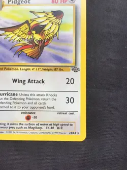 Pokemon Cards: Jungle 1st Edition Rare: Pidgeot 24/64 - Image 4