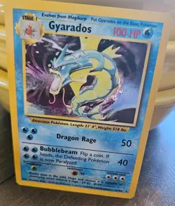 Pokemon Gyrados Holo Rare TCG Card 6/102 Base Set - Image 2