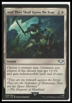 And They Shall Know No Fear - Universes Beyond: Warhammer 40,000 - NM - MTG - Image 1