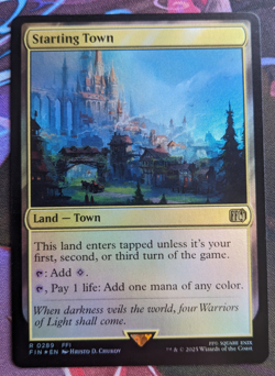 Starting Town - Final Fantasy - MTG Foil Rare #289 NM - Image 1