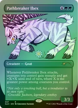 1 x Pathbreaker Ibex - Borderless - Foil Etched - Secret Lair (307) - LP - MTG - Image 1