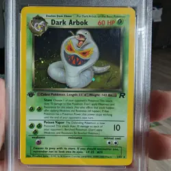 2000 Pokemon Team Rocket 1st Edition Holo Dark Arbok #2 PSA 6 EXMT - Image 3