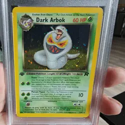 2000 Pokemon Team Rocket 1st Edition Holo Dark Arbok #2 PSA 6 EXMT - Image 4