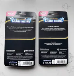 Pokemon TCG Chaos Rising Mega Evolution 2 Blister Packs w/ Metal Coins - Image 2
