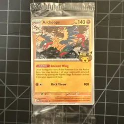 Pokemon Field Museum Archeops Fossil Promo Card - Sealed & In Hand! - Image 1