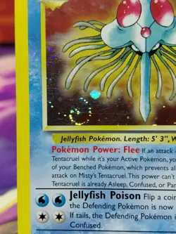Pokemon TCG Misty's Tentacruel Gym Heroes HUGE SWIRL HOLO Lightly Played WOTC - Image 4
