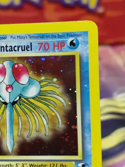 Pokemon TCG Misty's Tentacruel Gym Heroes HUGE SWIRL HOLO Lightly Played WOTC - Image 5