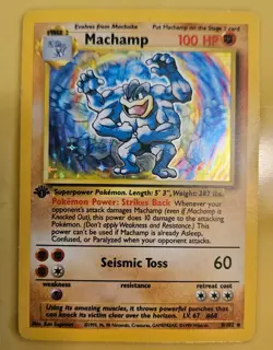 Pokemon TCG Machamp Holo Rare 8/102 - Image 1