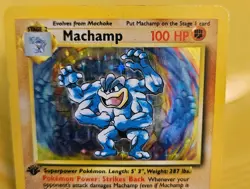 Pokemon TCG Machamp Holo Rare 8/102 - Image 2