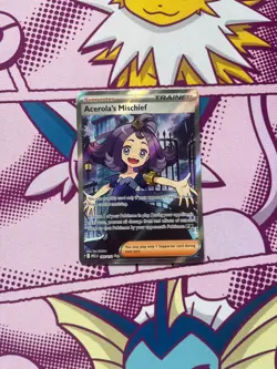 Pokemon TCG - Acerola's Mischief 165/132 - Mega Evolutions - Full Art - NM - Image 1